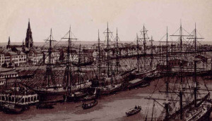 Port of Bremerhaven, late 1800's